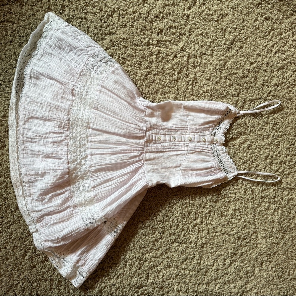 Aerie Soft Purple White Lace Dress- size XXS